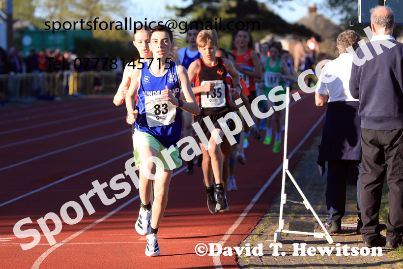 The 1500 metres, 2026 NEGP 1, Monkton Stadium. Photo: David T. Hewitson/Sports for All Pics
